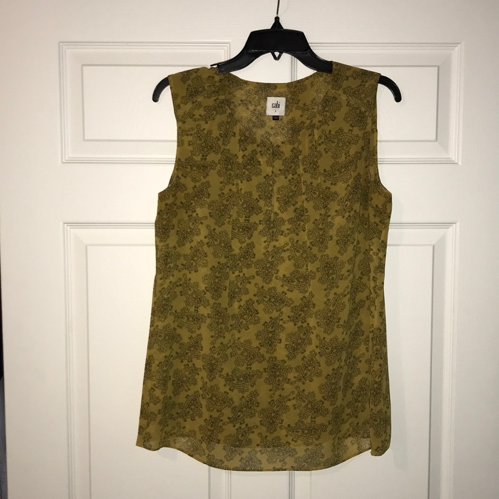 Sleeveless Paisley Blouse